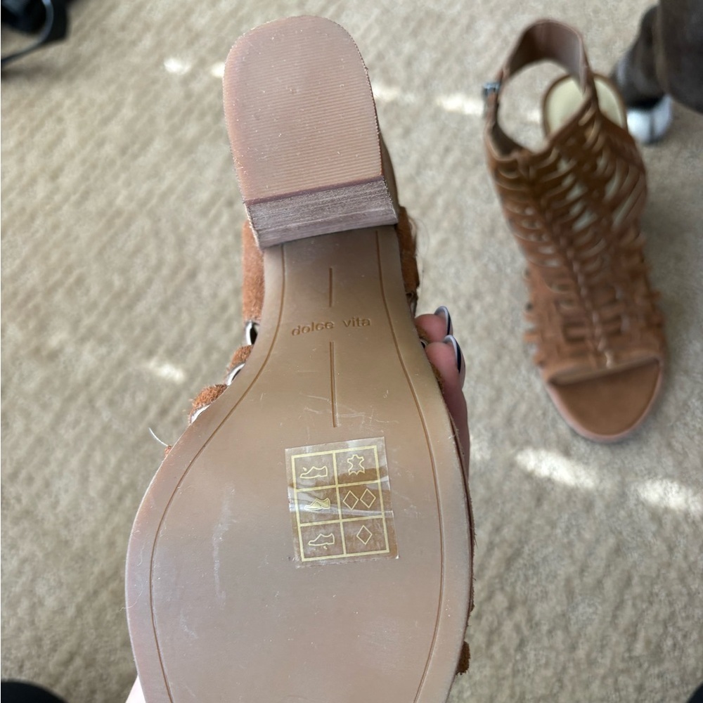 Dolce Vita Brown Strappy Heeled Sandals NEVER WORN - Picture 6 of 6
